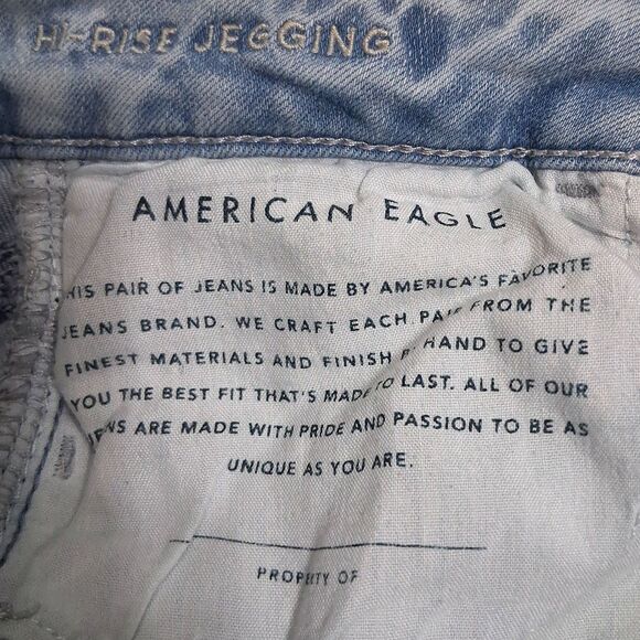 American Eagle Hi-Rise Jegging Denim Jeans Size 2 Short NE(X)T Level Stretch - Picture 7 of 16
